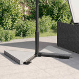 Vidaxx parasol bundplader 2 stk trekantede 14 kg granitgrå