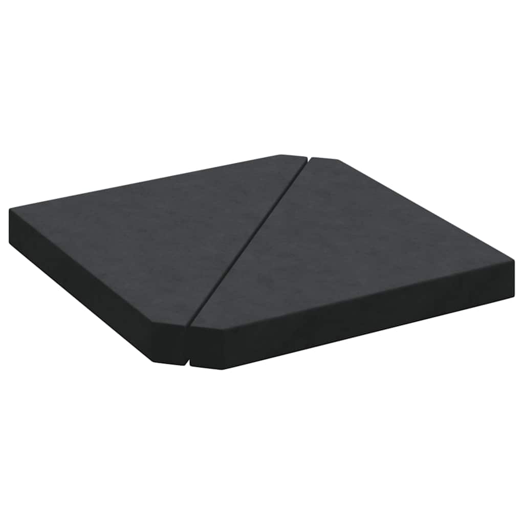 Vidaxx parasol bundplader 2 stk trekantede 14 kg granitsort