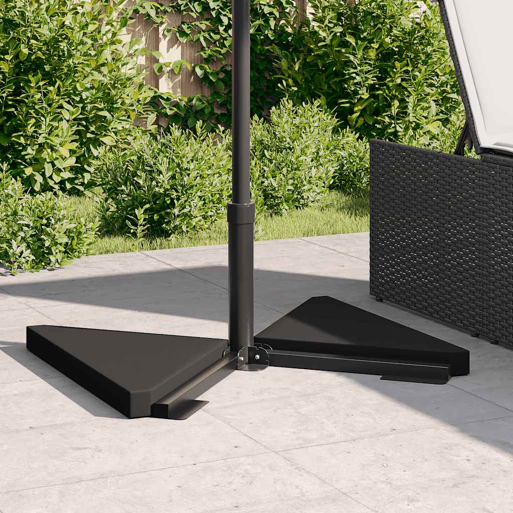 Vidaxx parasol bundplader 2 stk trekantede 14 kg granitsort