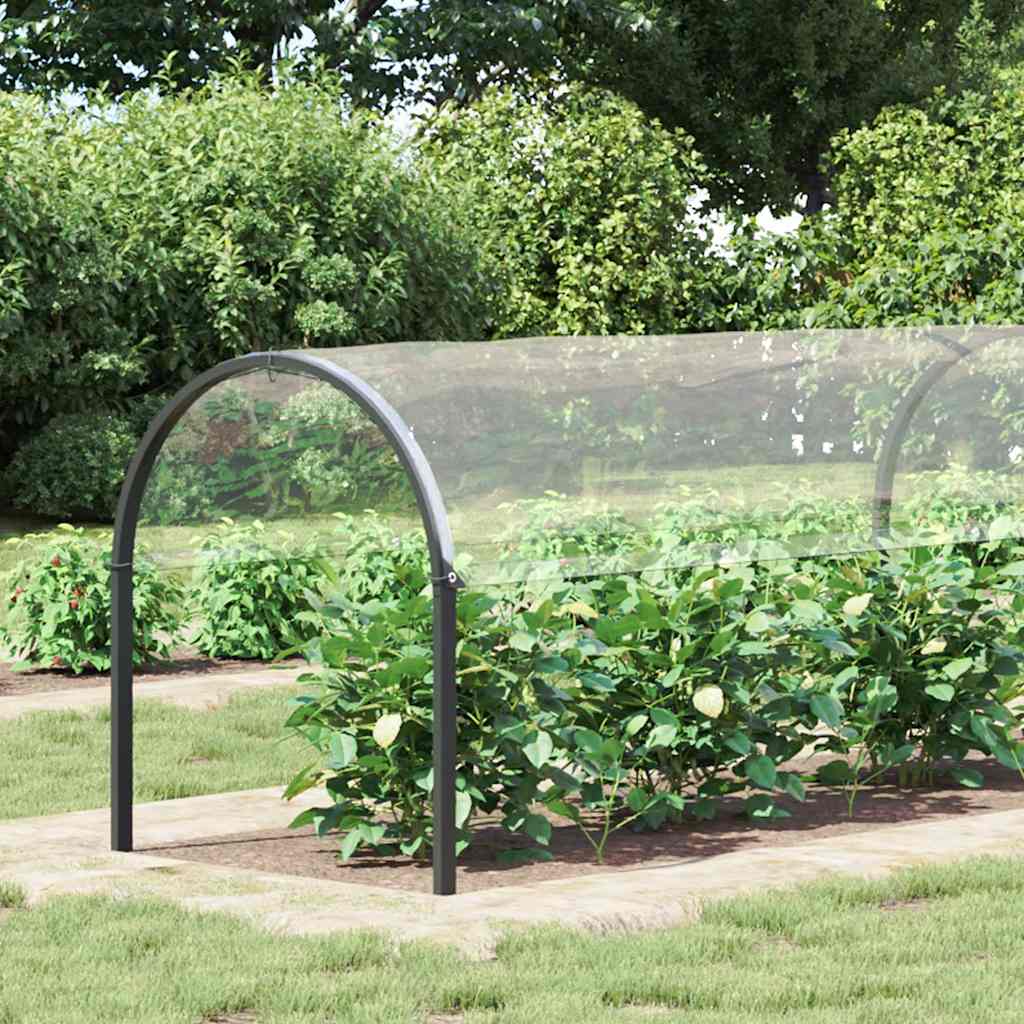 Vidaxl plantenafdekking met zeilringen 2x6 m pvc