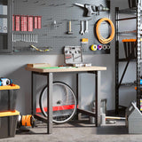 Vidaxx rektangulært arbejdsbord 100x60x83 cm massiv eg