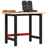 Vidaxx rektangulært arbejdsbord 100x60x83 cm massiv eg