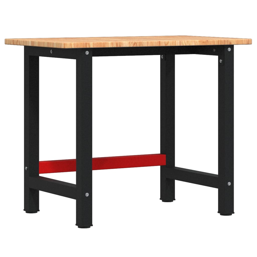 Vidaxx arbejdsbord rektangel 100x60x81,5 cm massiv eg lysebrun