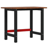 Vidaxx arbejdsbord rektangel 100x60x81,5 cm massiv eg mørkebrun
