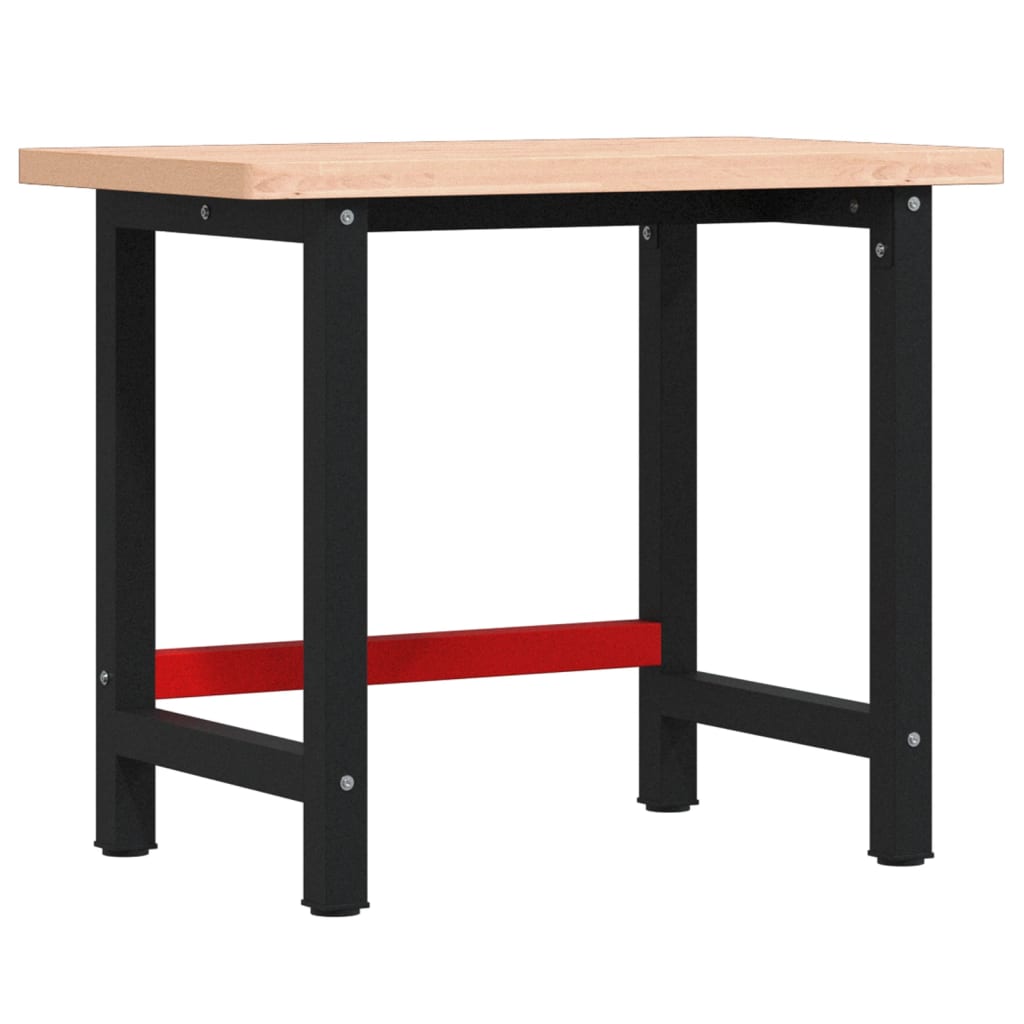 Vidaxx arbejdsbord rektangulært 100x60x83 cm massivt bøgetræ