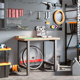 Vidaxx arbejdsbord rektangulært 100x60x83 cm massivt bøgetræ