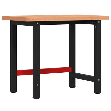 Vidaxx arbejdsbord rektangulært 100x60x83 cm massivt bøgetræ
