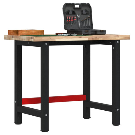 Vidaxx rektangulært arbejdsbord 100x60x83 cm massivt akacietræ