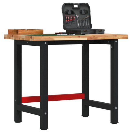 Vidaxx rektangulært arbejdsbord 100x60x83 cm massivt akacietræ