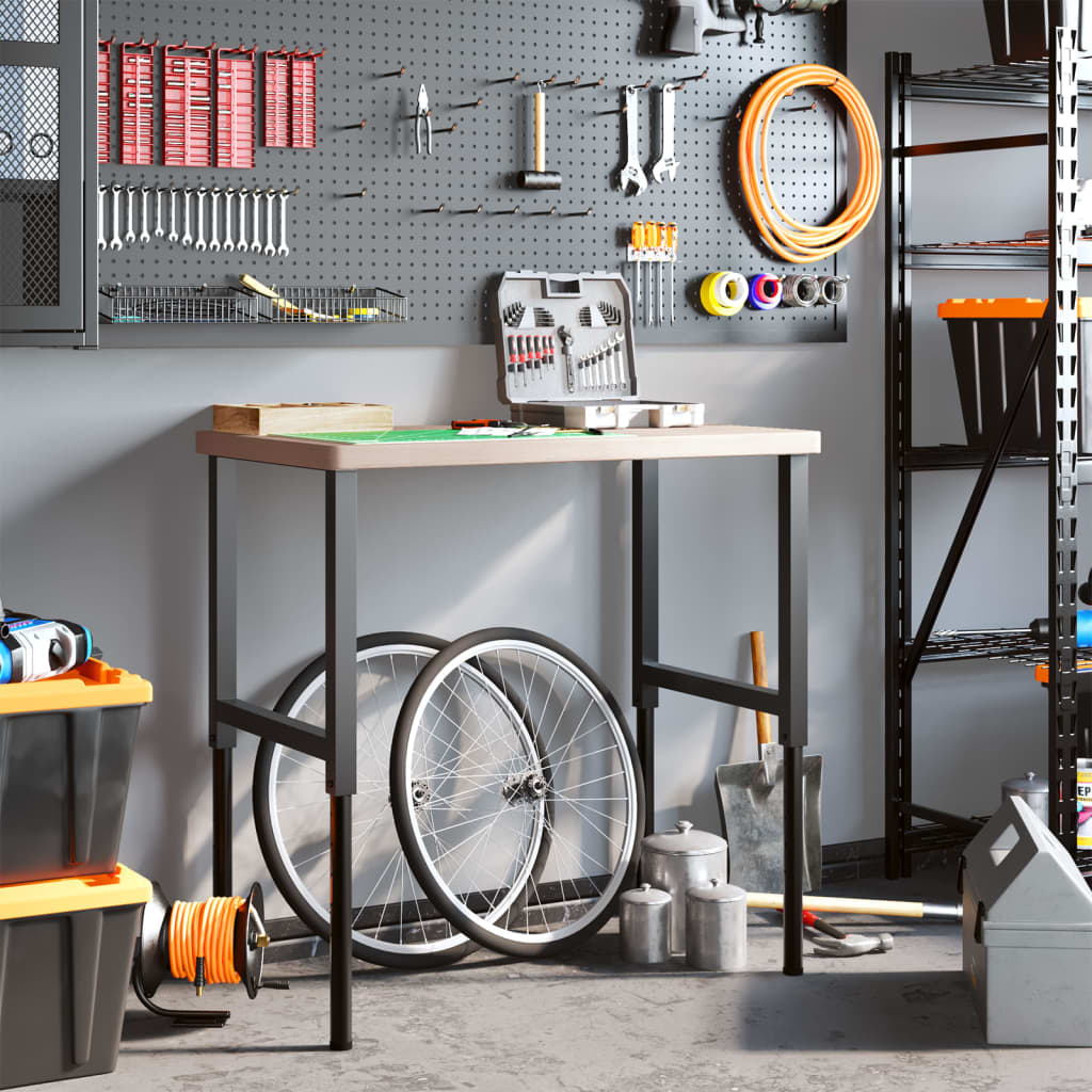 Vidaxx arbejdsbord rektangulært 100x60x (73-99,5) cm massiv eg
