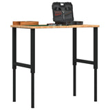Vidaxx arbejdsbord rektangel 100x60x (71,5-98) cm eg lysebrun