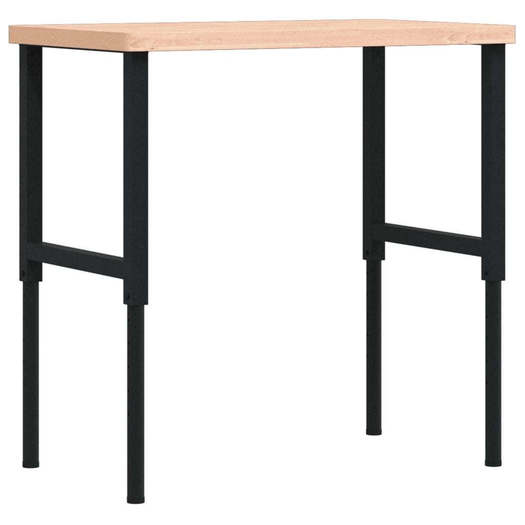Vidaxx arbejdsbord rektangulært 100x60x (73-99,5) cm massivt bøgetræ
