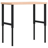 Vidaxx arbejdsbord rektangulært 100x60x (73-99,5) cm massivt bøgetræ