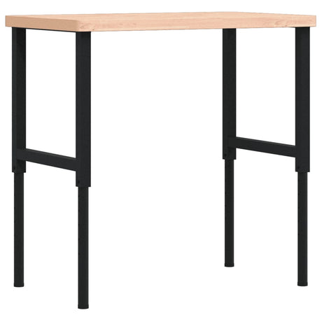 Vidaxx arbejdsbord rektangulært 100x60x (73-99,5) cm massivt bøgetræ