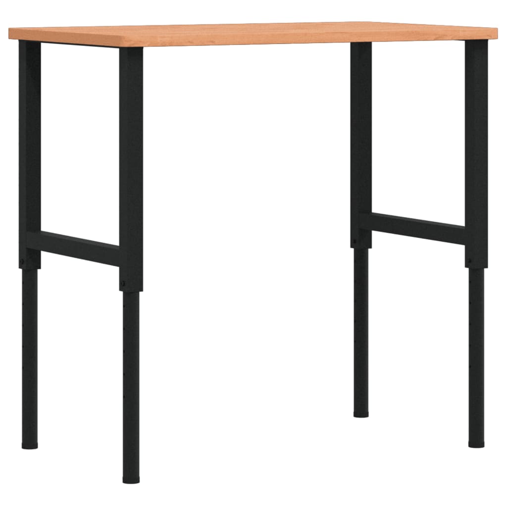 Vidaxx arbejdsbord rektangulært 100x60x (71,5-98) cm massivt bøgetræ