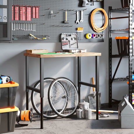 Vidaxx arbejdsbord rektangulært 100x60x (73-99,5) cm massivt akacietræ