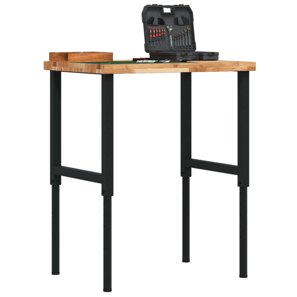 Vidaxx arbejdsbord rektangulært 80x60x (73-99,5) cm massivt akacietræ