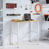VidaXL Arbejdsbord rektangel 100x60x (71,5-98) cm eg lysebrun