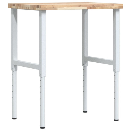 Vidaxx arbejdsbord rektangulært 80x60x (73-99,5) cm massivt akacietræ