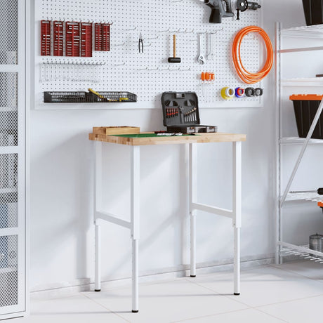 Vidaxx arbejdsbord rektangulært 80x60x (73-99,5) cm massivt akacietræ