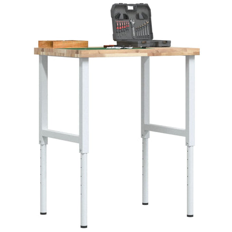 Vidaxx arbejdsbord rektangulært 80x60x (73-99,5) cm massivt akacietræ