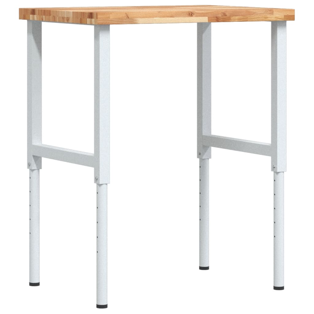 Vidaxx arbejdsbord rektangulært 80x60x (73-99,5) cm massivt akacietræ