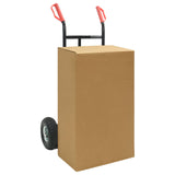 Vidaxl handtrolley zwart en rood 57 x 46 x 113 cm staal