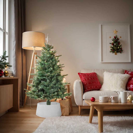Vidaxx juletræsnederdel ø56x23 cm plast hvid