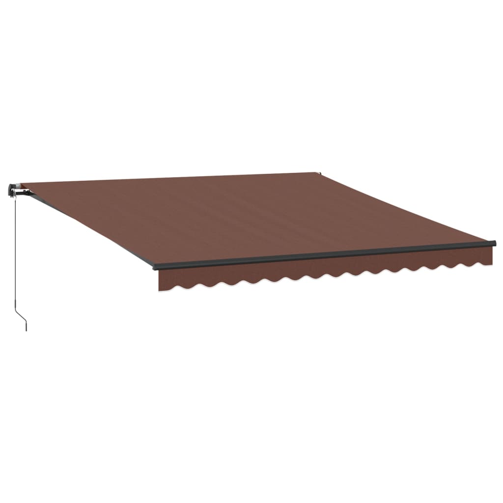 VidaXL Markise manuelt udtrækbart 400x300 cm brun