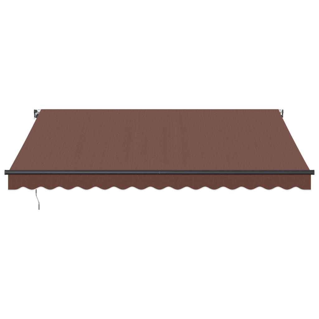 VidaXL Markise manuelt udtrækbart 400x300 cm brun