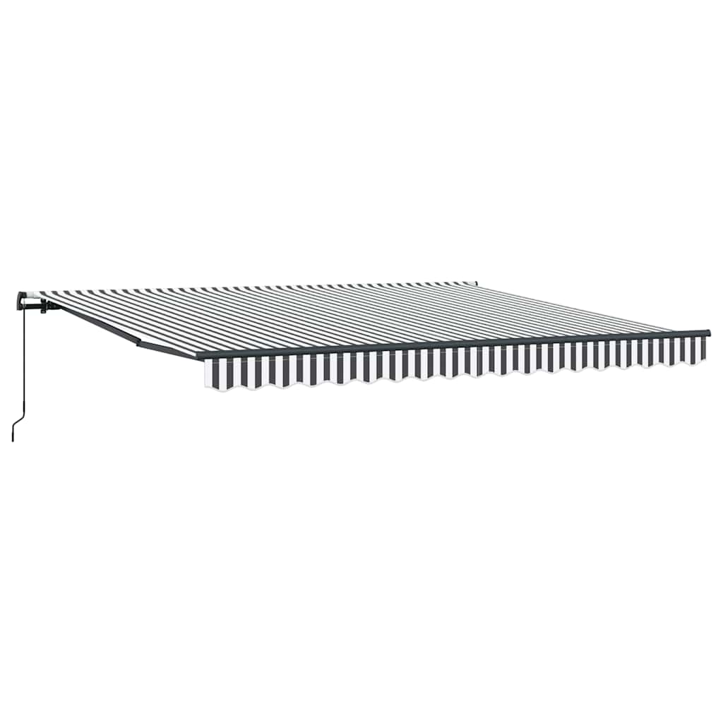 Vidaxx fortelt manuelt udtrækbart 400x300 cm antracit og hvid