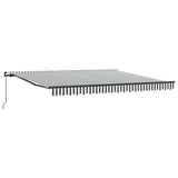 Vidaxx fortelt manuelt udtrækbart 400x300 cm antracit og hvid