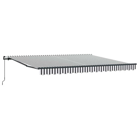 Vidaxx fortelt manuelt udtrækbart 400x300 cm antracit og hvid