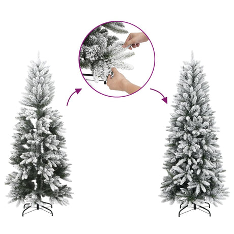 Vidaxx kunstigt juletræ med snesmal 150 cm PVC og PE