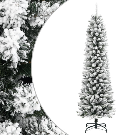 Vidaxx kunstigt juletræ med snesmal 210 cm PVC og PE