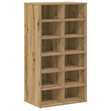 VidaXL skostativ 54x34x100,5 cm udformet træ, håndværksfarvet eg