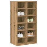 VidaXL skostativ 54x34x100,5 cm udformet træ, håndværksfarvet eg