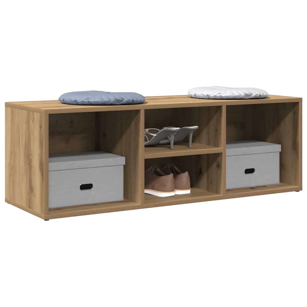 Vidaxx skoopbevaringsbænk 105x35x35 cm udformet træ, håndværksmæssig eg