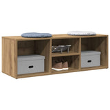 Vidaxx skoopbevaringsbænk 105x35x35 cm udformet træ, håndværksmæssig eg