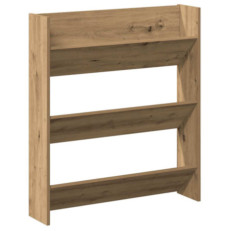 Vidaxx vægskoskab 80x18x90 cm udformet træ, håndværksfarvet eg