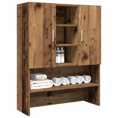 Vidaxx vaskemaskine skab 70,5x25,5x90 cm gammelt træfarvet
