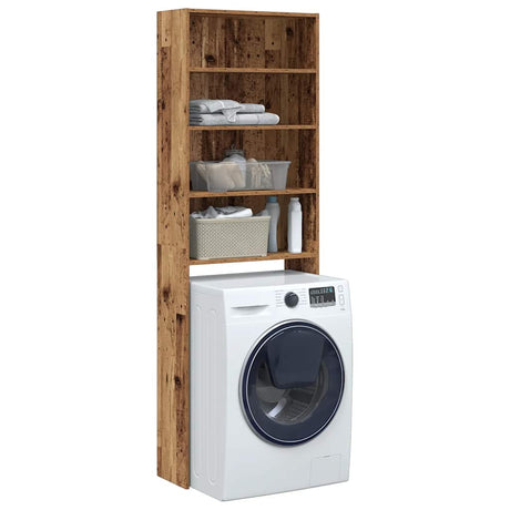 Vidaxx vaskemaskine skab 64x24x190 cm gammelt træfarvet