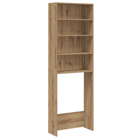 Vidaxx vaskemaskine skab 64x24x190 cm håndværksfarvet eg