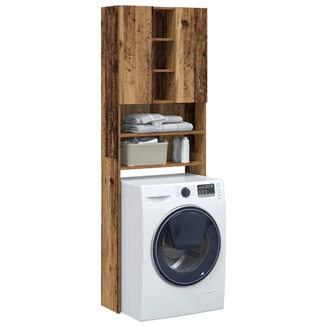 Vidaxx vaskemaskine skab 64x25,5x190 cm gammelt træfarvet