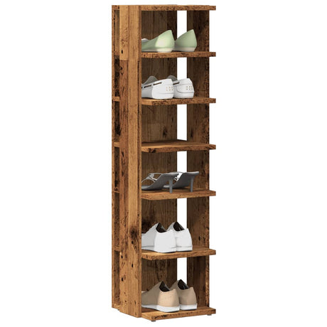Vidaxx skoskabe 2 stk 28x27x102 cm behandlet træ, gammelt træfarvet