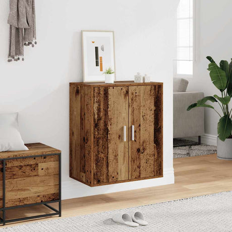 Vidaxx skoskab 60x35x70 cm færdigt træ, gammelt træfarvet