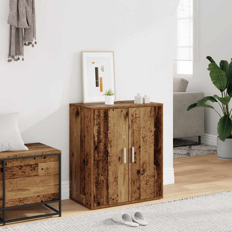 Vidaxx skoskab 60x35x70 cm færdigt træ, gammelt træfarvet