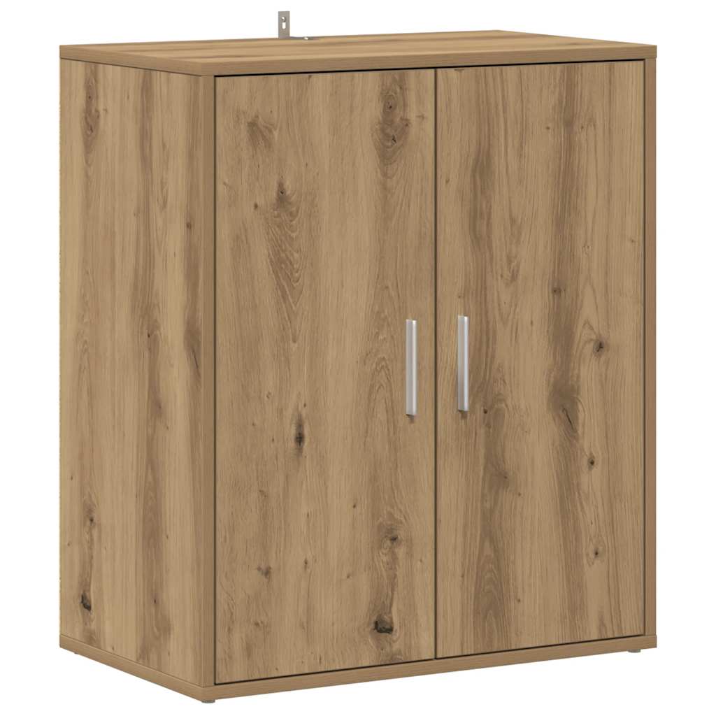 Vidaxx skoskab 60x35x70 cm udformet træ, håndværksfarvet eg
