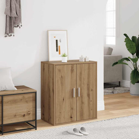 Vidaxx skoskab 60x35x70 cm udformet træ, håndværksfarvet eg