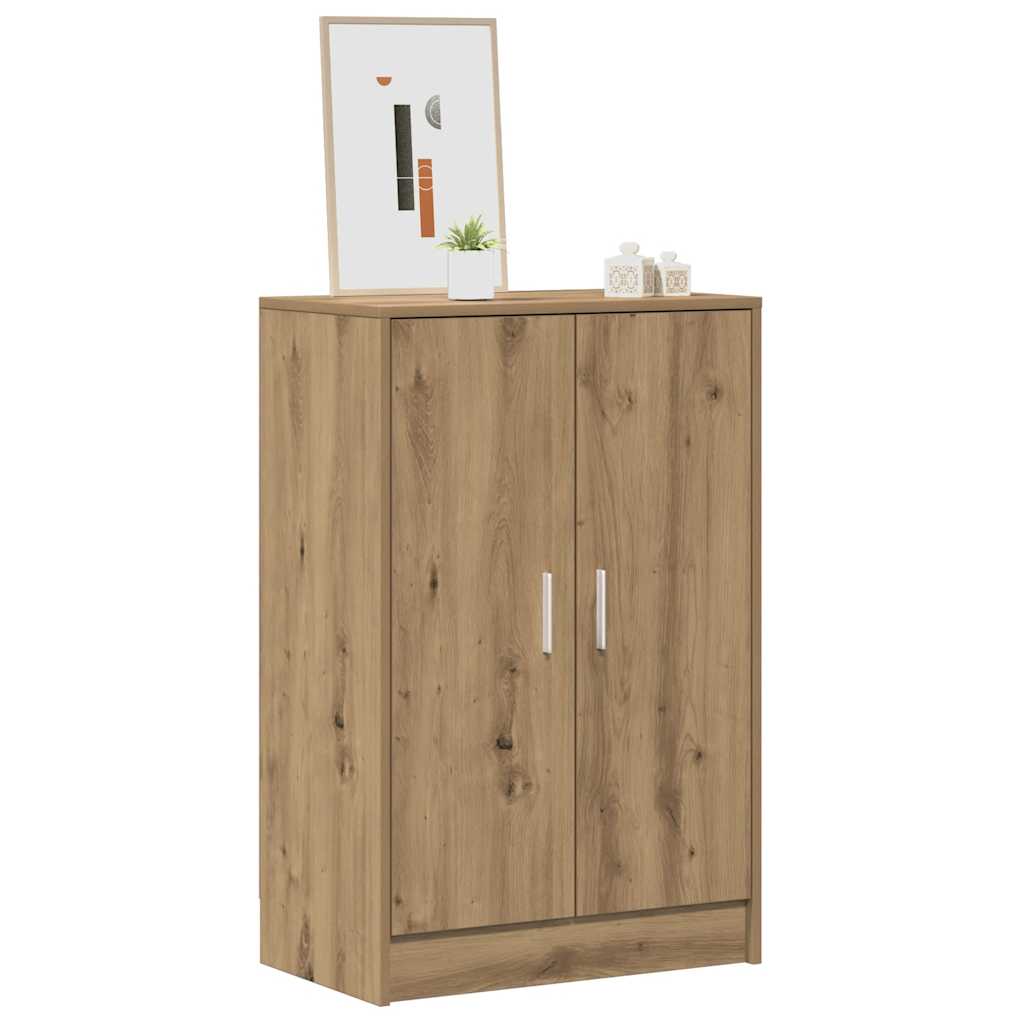 VidaXL skoskab 60x35x92 cm udformet træ, håndværksfarvet eg